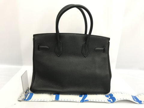 HERMES Birkin Birkin 30 Togo black SV metal fittings □K handbag