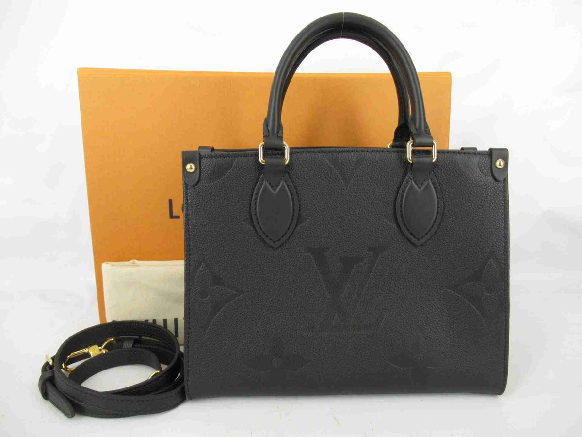 LOUIS VUITTON Louis Vuitton on the go pm noir handbag