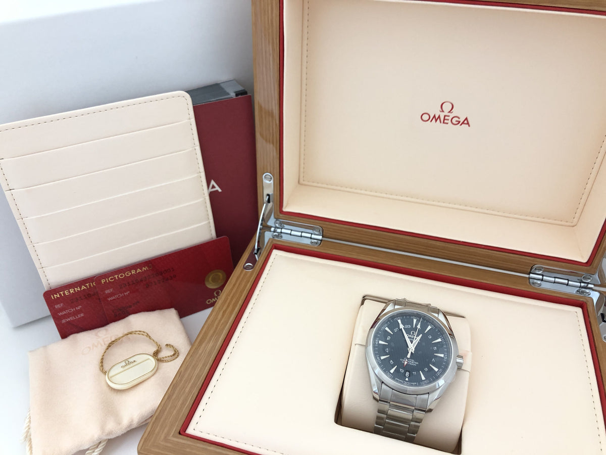 OMEGA Seamaster 231.10.43.22.03.001 87122439 Seamaster Aqua Terra GMT Blue Dial Co-Axial Men's Watch