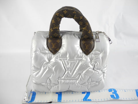 LOUIS VUITTON Louis Vuitton Speedy Bandouliere 25 Down Silver Handbag