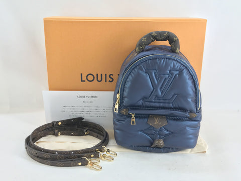 LOUIS VUITTON Palm Springs MINI Down Navy Rucksack