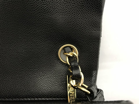 CHANEL chain shoulder bag mini matelasse black caviar skin GD metal fittings 26188526 with seal with card shoulder bag