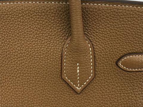 HERMES Birkin Birkin 30 Togo Gold GP L Handbag