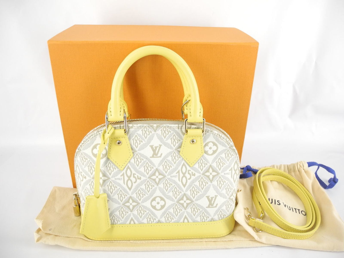 LOUIS VUITTON Louis Vuitton Alma BB M59476 IC Chip Handbag Since1854 Yellow Shoulder Handbag