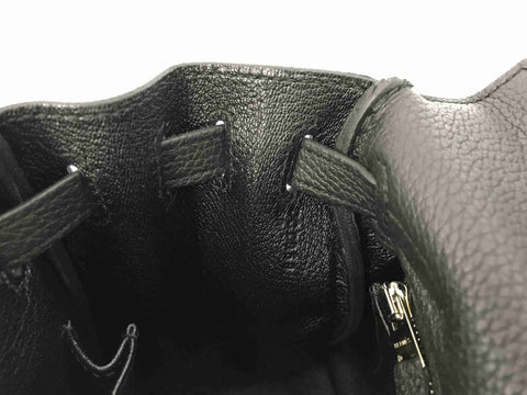 HERMES Kelly Kelly 25 inner seam black Togo SV metal fittings D engraving beautiful product handbag