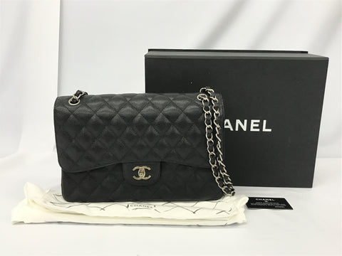 CHANEL Caviar Skin Caviar Skin Matelasse W No. 21 Shoulder Bag