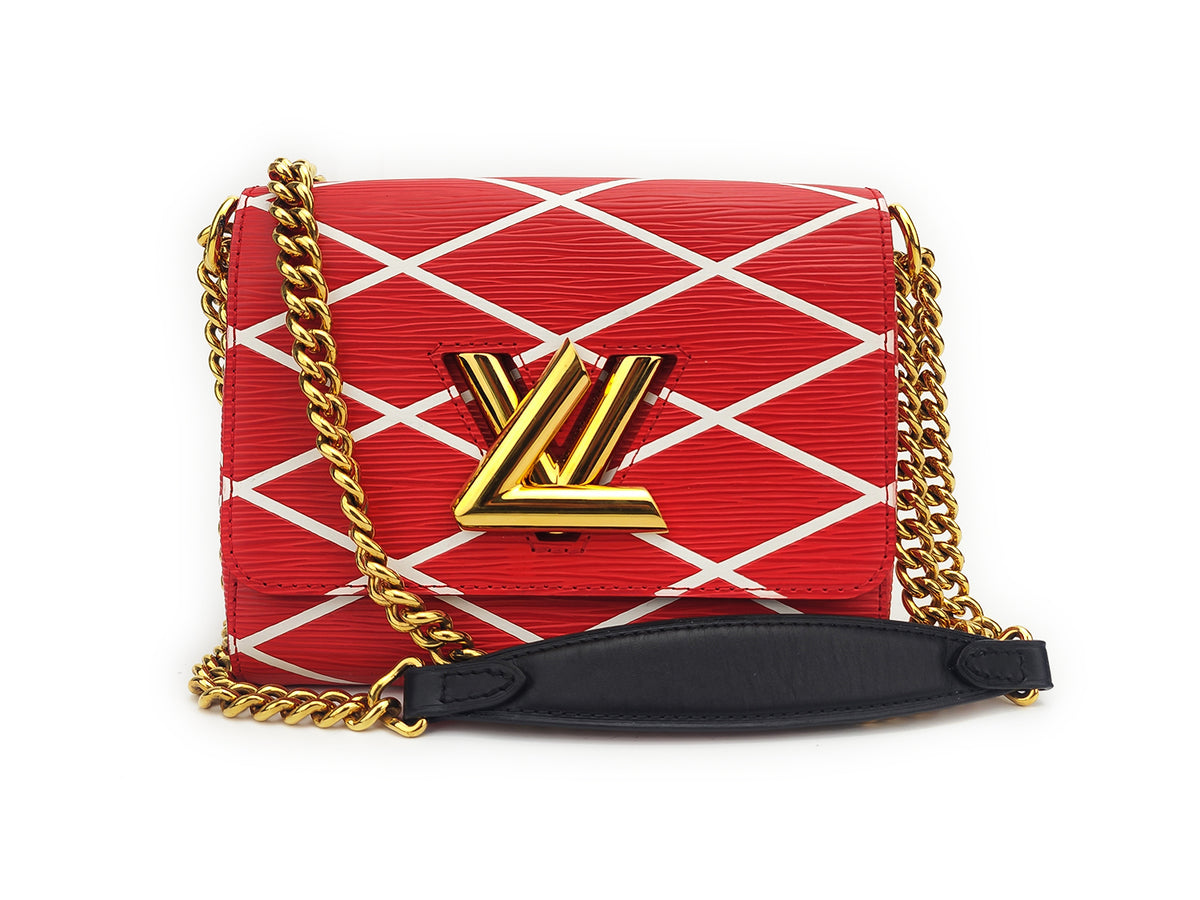 LOUIS VUITTON Twist PM Epi Leather Red Chain Shoulder Bag Shoulder Bag