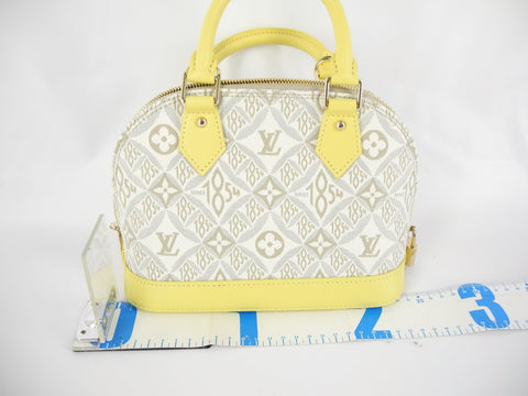 LOUIS VUITTON Louis Vuitton Alma BB M59476 IC Chip Handbag Since1854 Yellow Shoulder Handbag