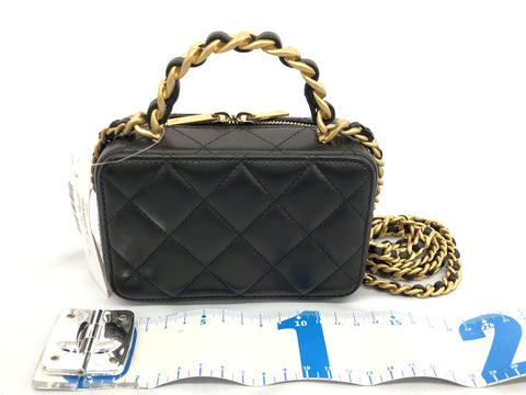 CHANEL lambskin 2WAY vanity lambskin vanity bag