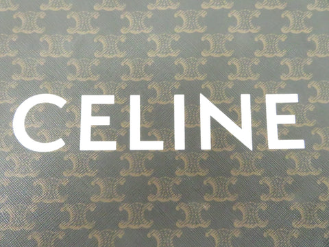 CELINE Celine Macadam Pattern 2WAY Handbag Black Handbag