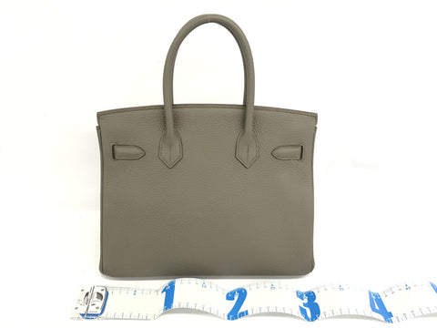 HERMES Birkin HERMES Birkin 30 ethane Togo □Q engraved SV metal fittings handbag