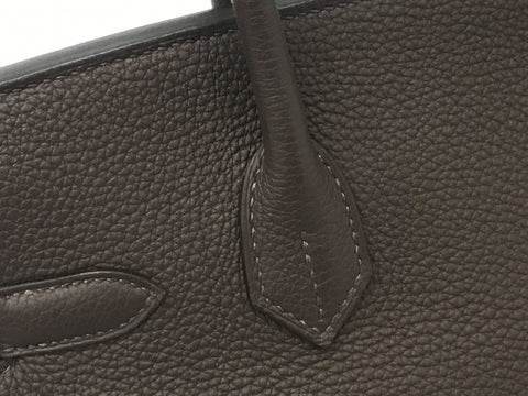 HERMES Birkin Birkin 30 brown gold hardware Togo Y engraving handbag