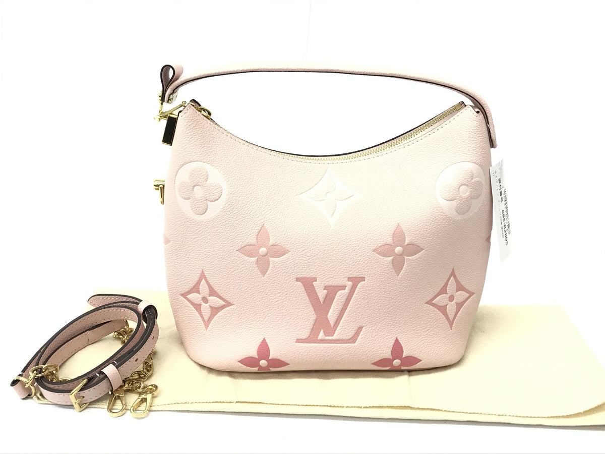 LOUIS VUITTON Monogram Implant Marshmallow PM M45697 Monogram Implant IC Chip Gradation Top Handle Shoulder Bag Handbag