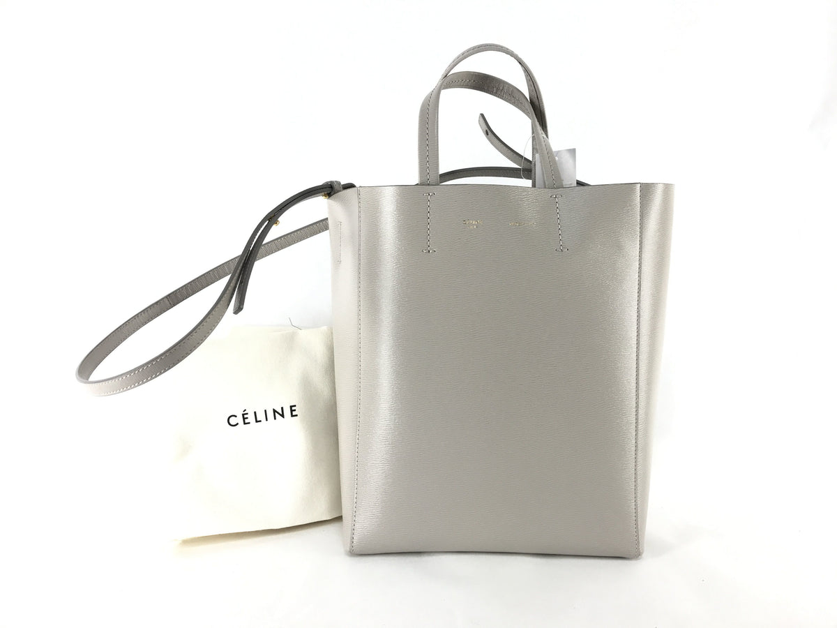 Celine Celine Vertical Cabas Small Gray Tote Bag