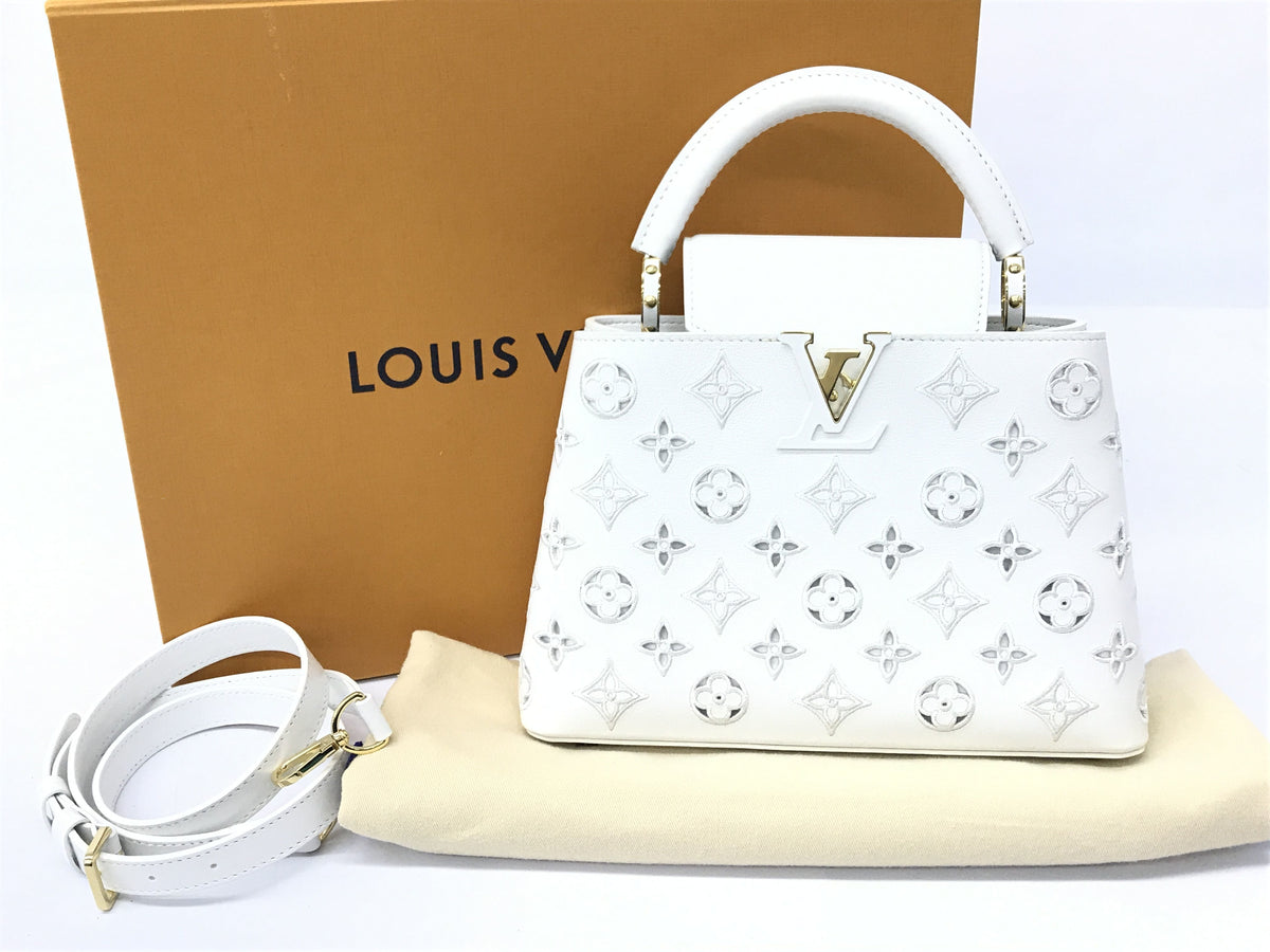 LOUIS VUITTON Capucines BB White Handbag【SS】