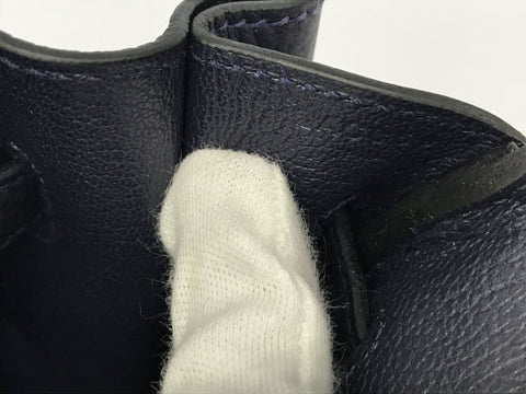 HERMES Birkin Birkin 30 Taurillon Bleu Nui GP metal fittings Z engraving handbag