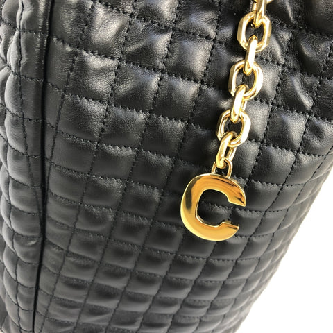 CELINE C Charm Small Leather Backpack/Rucksack Black Rucksack