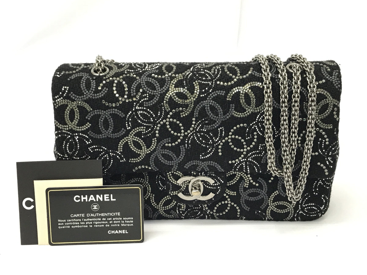 CHANEL W flap W chain Paris Shanghai shoulder bag