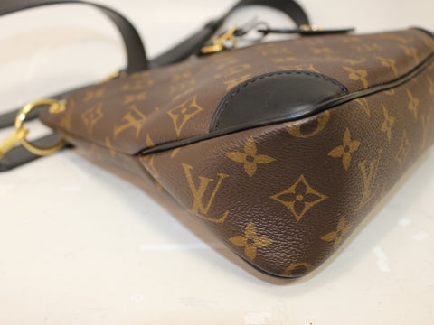 LOUIS VUITTON Odeon NM PM Monogram Leather Black Shoulder Bag