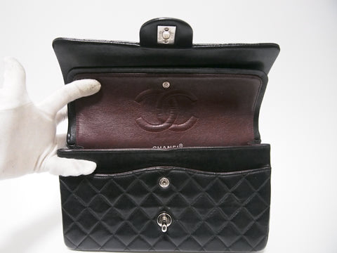 CHANEL lambskin W flap [with seal card] No. 6 shoulder bag