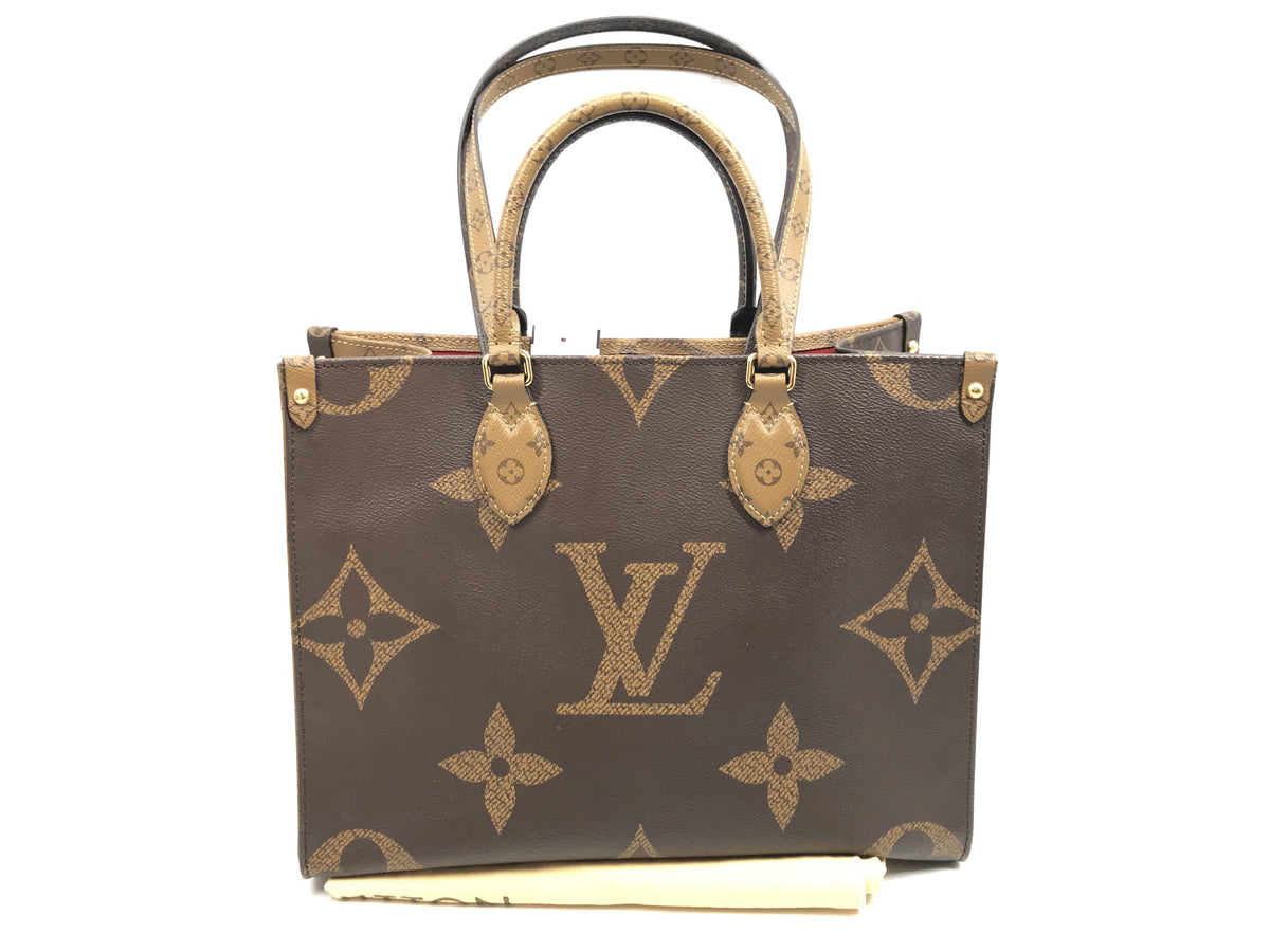 LOUIS VUITTON Monogram 37LV Monogram Reverse On The Go MM M45321 IC Chip Handbag