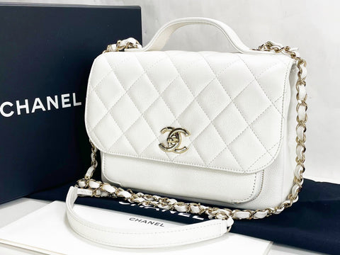 CHANEL Matelasse Caviar Skin Business Affinity W23cm About Tan Lock S Gold Metal Fittings Box/Booklet/Bag/Identification Plate: HJCLTJ6E Good Condition Shoulder Bag