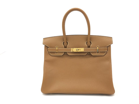 HERMES Birkin Birkin 30 Kushbel Gold GP metal fittings G Handbag