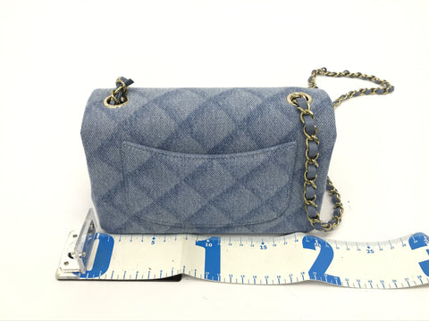 CHANEL CHANEL Minimato Denim Blue GP Shoulder Bag