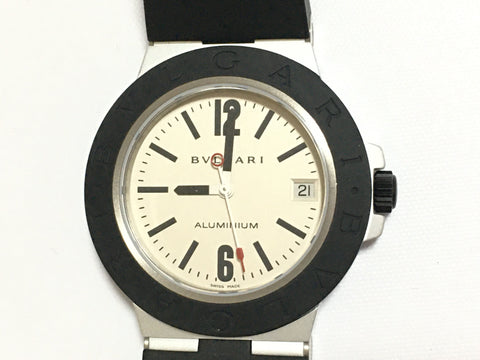 BVLGARI AL38TA/aluminum/box and manual/movable men's watch