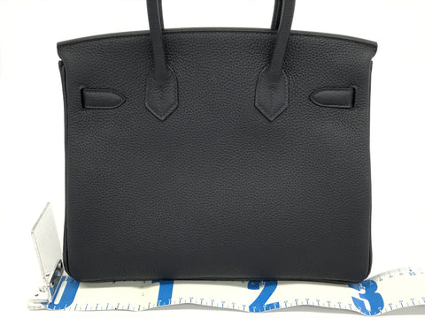 HERMES Birkin Birkin 30 Taurillon Bleu Nui GP metal fittings Z engraving handbag