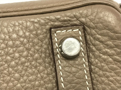 HERMES Birkin Birkin 30 Etoupe Taurillon handbag
