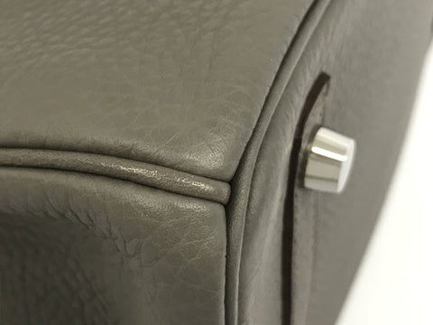 HERMES Birkin HERMES Birkin 30 ethane Togo □Q engraved SV metal fittings handbag
