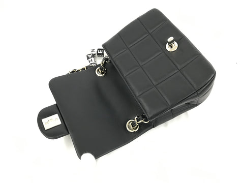 CHANEL matelasse CHANEL mini matt lamb black GP shoulder bag