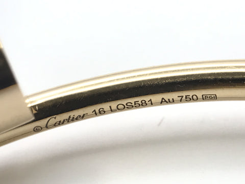 Cartier Just Uncle SM #16 PG Au750 9.3g Bracelet/Bangle (Precious Metal)