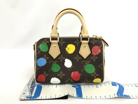 LOUIS VUITTON Yayoi Kusama Dot Nano Speedy Domestic Sold Out Shoulder Bag