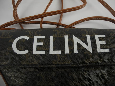 CELINE CELINE triangle shoulder bag shoulder bag