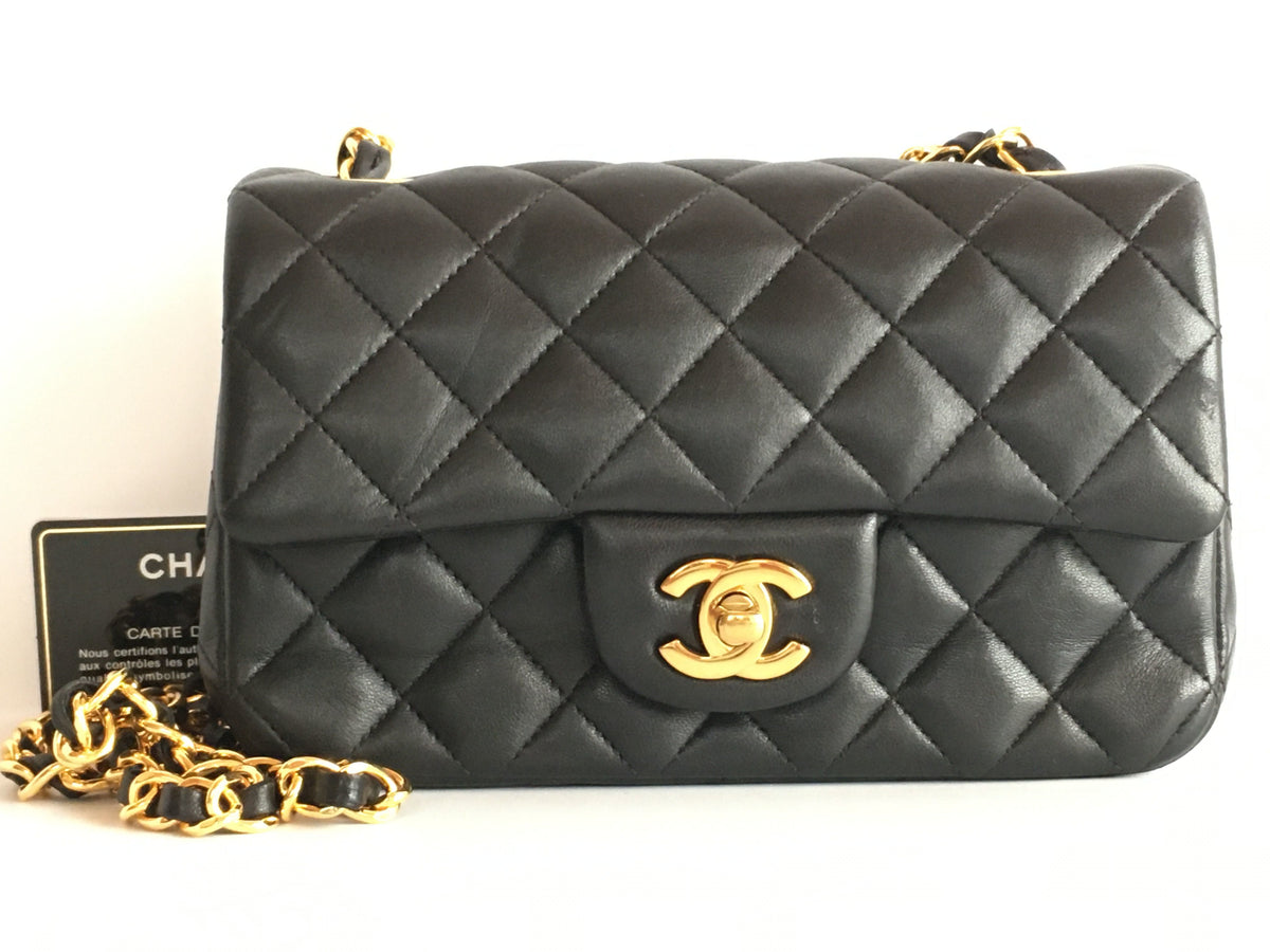 CHANEL matelasse mini matelasse shoulder bag gold metal fittings No. 12 card seal shoulder bag