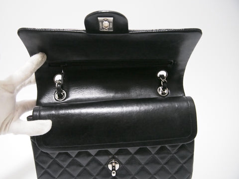 CHANEL lambskin W flap [with seal card] No. 6 shoulder bag