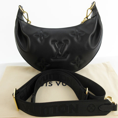 LOUIS VUITTON Over the Moon Monogram M59799 RFID Tag M59799 Calf Leather Black Black Gold Metal Fittings Chain Shoulder Bag Crossbody Clutch Bag 3WAY Bag Extreme Good Condition Shoulder Bag