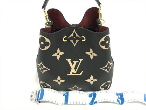 LOUIS VUITTON Monogram Emplant Monogram Emplant M45497 Neonoe Bicolor Handbag