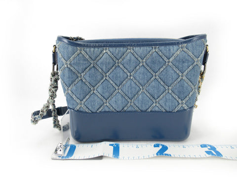 CHANEL denim CHANEL shoulder bag blue denim shoulder bag