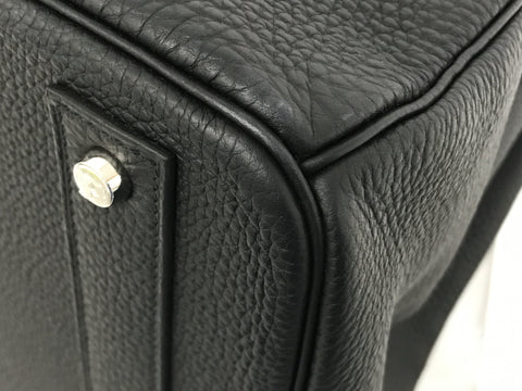 HERMES Hauta Croix 40 Togo Black SS U Handbag