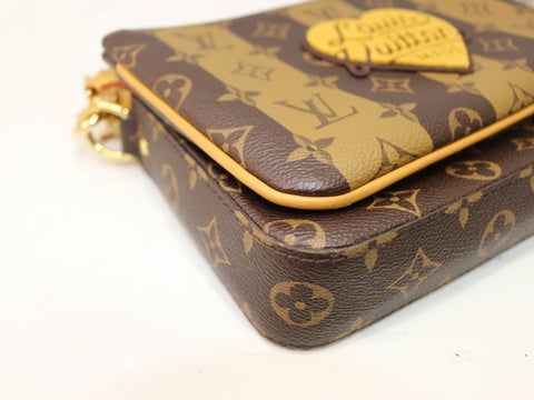 LOUIS VUITTON NIGO collaboration trio monogram messenger shoulder bag