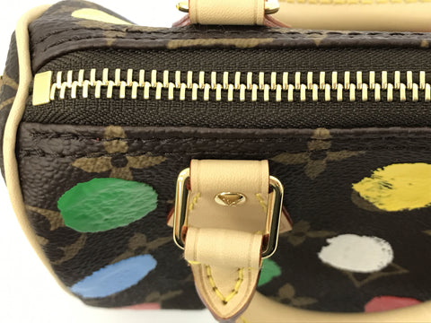 LOUIS VUITTON Yayoi Kusama Dot Nano Speedy Domestic Sold Out Shoulder Bag