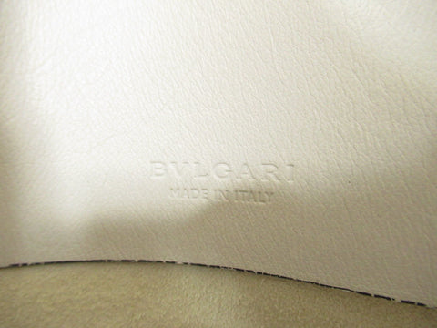 BVLGARI Bvlgari tote bag leather white tote bag