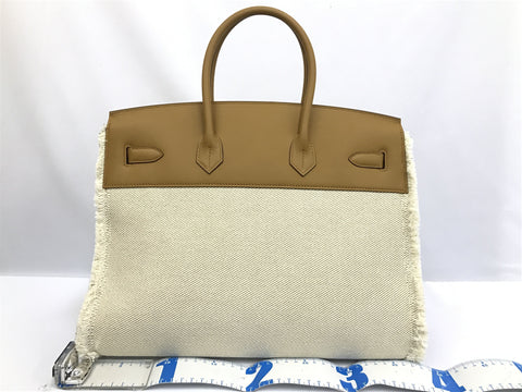 HERMES Birkin Unused Birkin 35 Frey Frey Sesame U Engraved Handbag