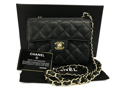 CHANEL caviar skin caviar minimato GP metal fittings 9 series shoulder bag