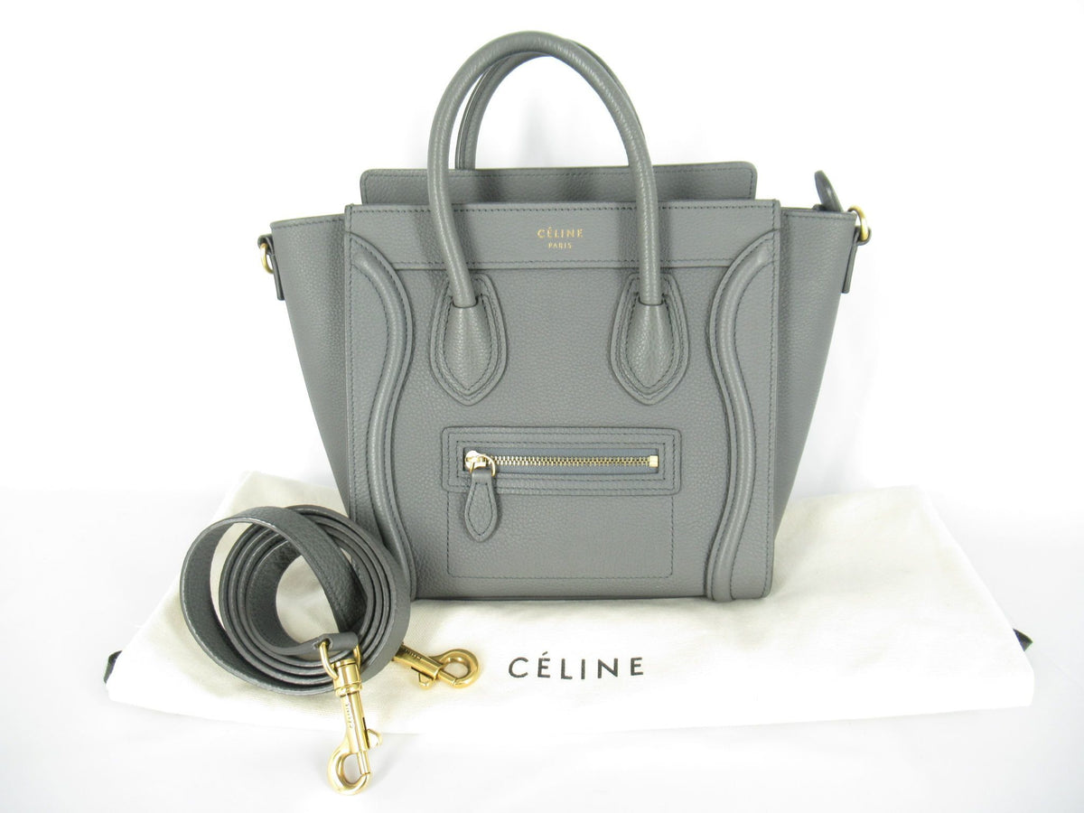 CELINE Luggage Nano Shopper Shoulder Bag