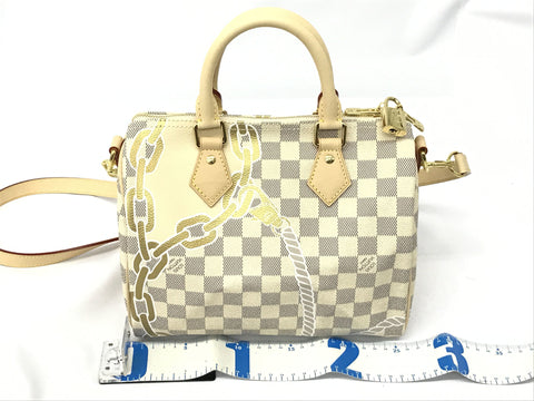 LOUIS VUITTON Damier Azur Damier Azur N40473 Speedy Bandouliere 25 Boston Bag