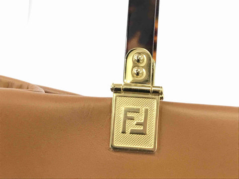 FENDI SUNSHINE LARGE BROWN TOTE BAG